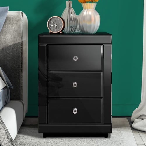 Allia-3-Drawer-Mirrored-Bedside-Table