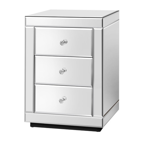 Allia-3-Drawer-Mirrored-Bedside-Table