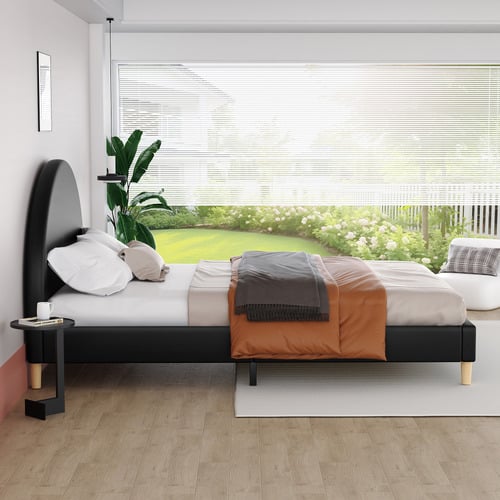 Kenyatta-Faux-Leather-Platform-Bed