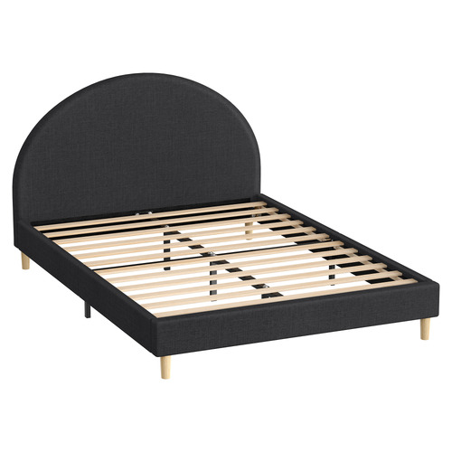 Charcoal-Kenyatta-Upholstered-Bed-Frame