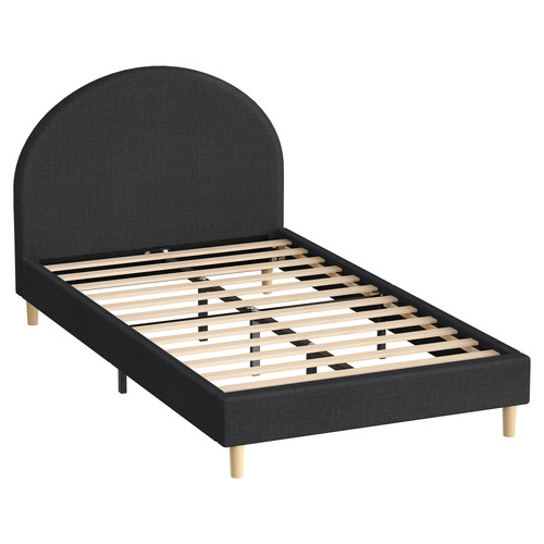 Charcoal-Kenyatta-Upholstered-Bed-Frame