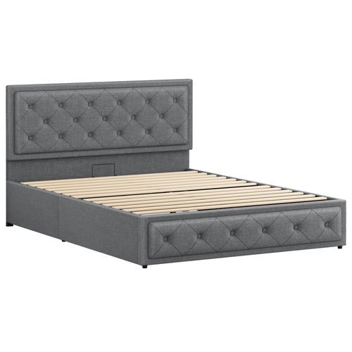 Naya Upholstered Gas Lift Storage Bed