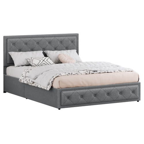 Naya Upholstered Gas Lift Storage Bed