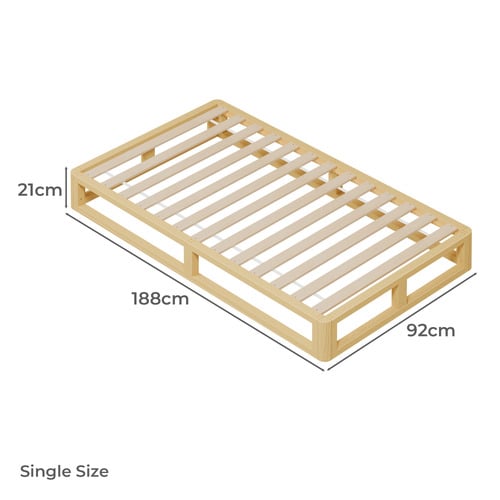 Berenice Pine Wood Bed Base