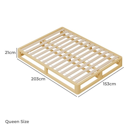 Berenice Pine Wood Bed Base