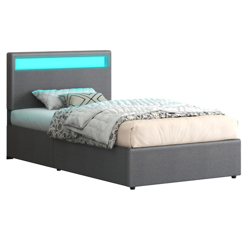 Grey-Caledon-Upholstered-Gas-Lift-Storage-Bed-with-LED