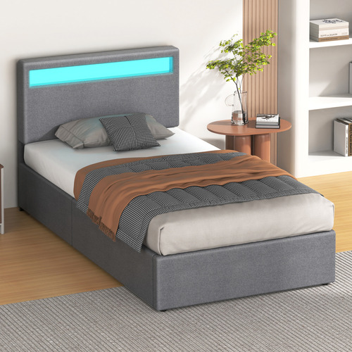 Grey-Caledon-Upholstered-Gas-Lift-Storage-Bed-with-LED