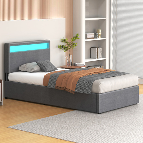 Grey-Caledon-Upholstered-Gas-Lift-Storage-Bed-with-LED