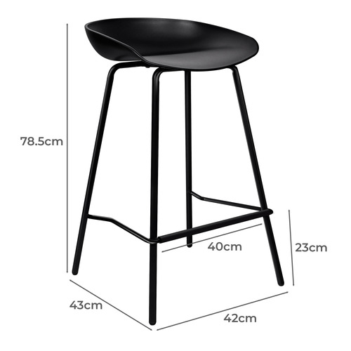 67cm Dayton Metal Bar Stools