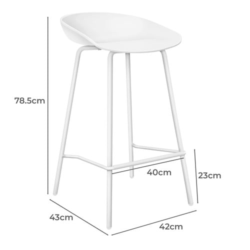 67cm Dayton Metal Bar Stools