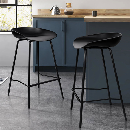 HoxtonRoom 67cm Dayton Metal Bar Stools Temple Webster