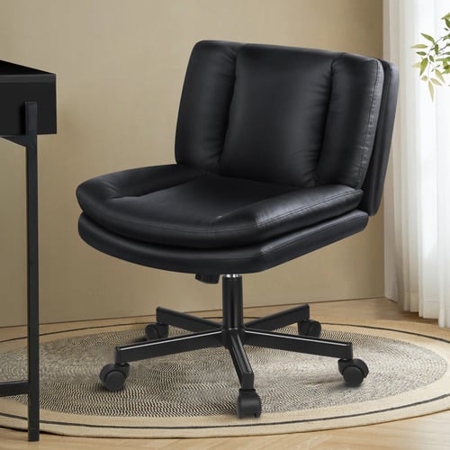 Seneca-Faux-Leather-Armless-Office-Chair
