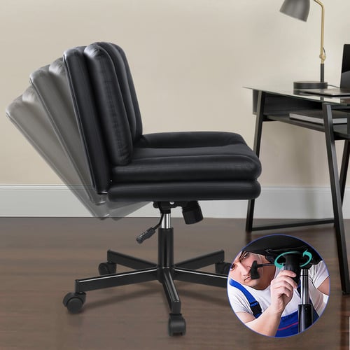 Seneca-Faux-Leather-Armless-Office-Chair