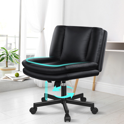 Seneca-Faux-Leather-Armless-Office-Chair