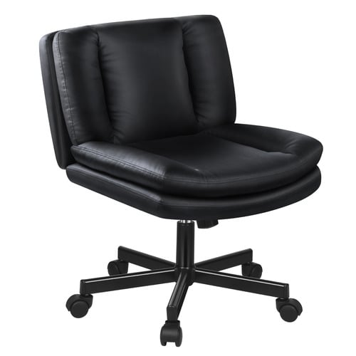 Seneca-Faux-Leather-Armless-Office-Chair