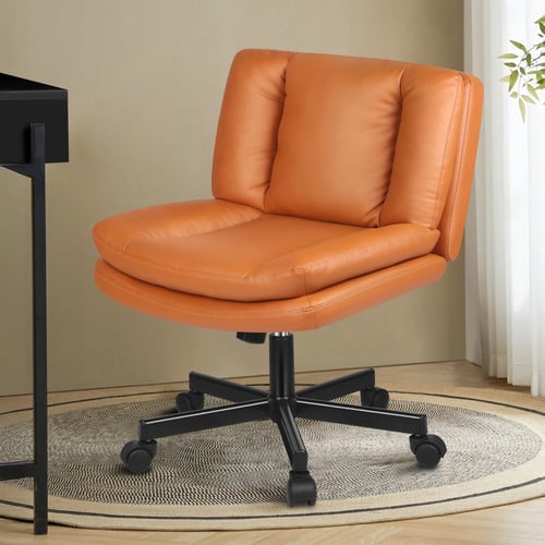 Seneca-Faux-Leather-Armless-Office-Chair