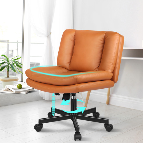 Seneca-Faux-Leather-Armless-Office-Chair