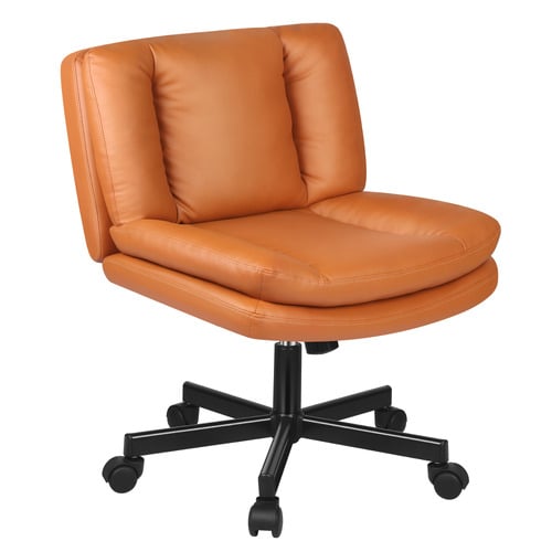 Seneca-Faux-Leather-Armless-Office-Chair