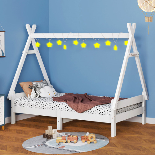 Citali-Pine-Wood-Teepee-Single-Bed-Frame