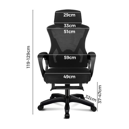 Thompson High Back Office Chair with Footrest