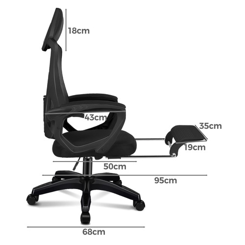 Thompson High Back Office Chair with Footrest
