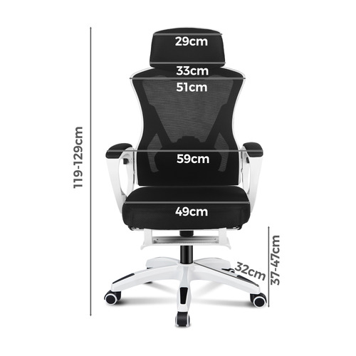 Thompson High Back Office Chair with Footrest