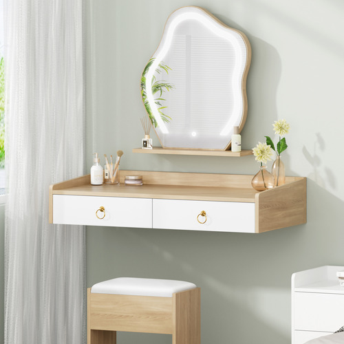 2-Piece-Audrey-Floating-LED-Dressing-Table-and-Stool-Set