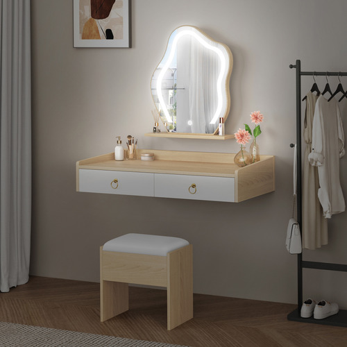2-Piece-Audrey-Floating-LED-Dressing-Table-and-Stool-Set