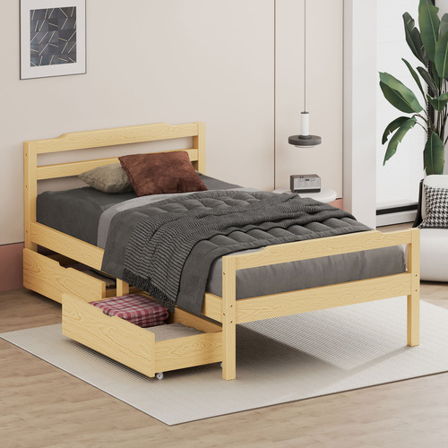 Lyna-Pine-Wood-Platform-Bed-with-Drawers