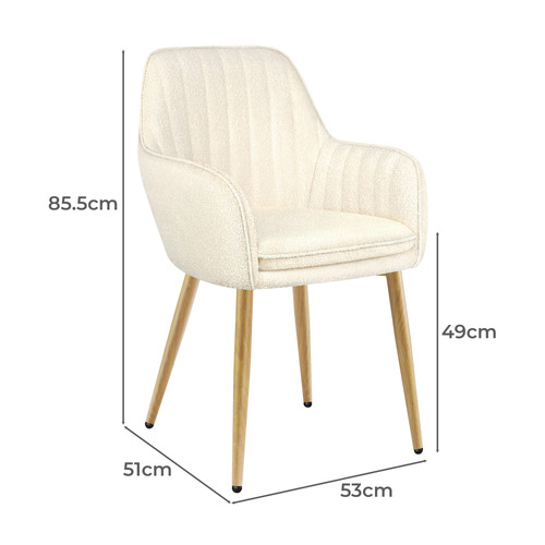 Toren Granular Velvet Dining Chairs