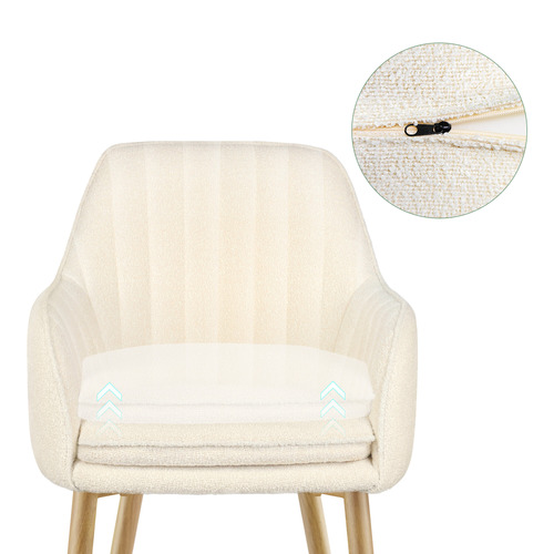 Toren Granular Velvet Dining Chairs