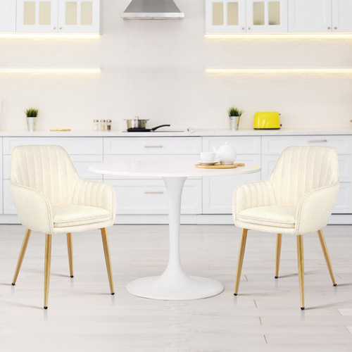 Toren Granular Velvet Dining Chairs