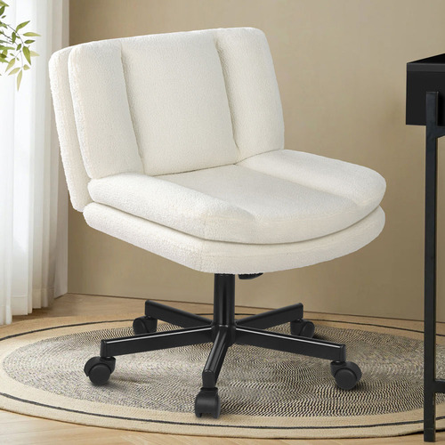 Portham Boucle Office Chair with Castors