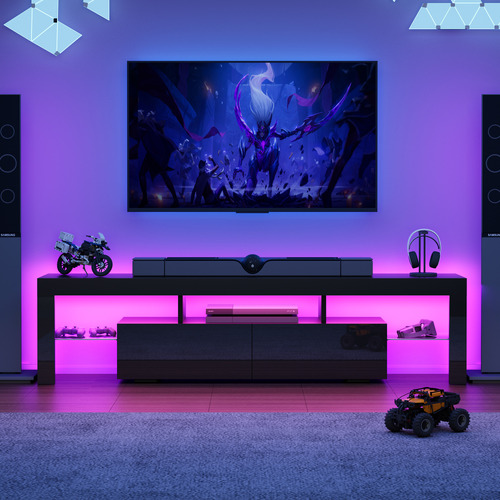 Grace 2 Drawer Entertainment Unit with LED