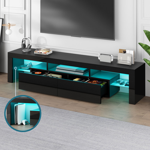 Grace 2 Drawer Entertainment Unit with LED