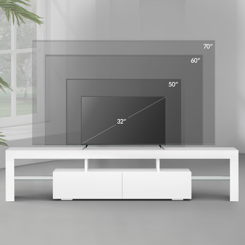 Grace 2 Drawer Entertainment Unit with LED