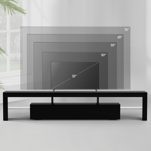 Grace 2 Drawer Entertainment Unit with LED