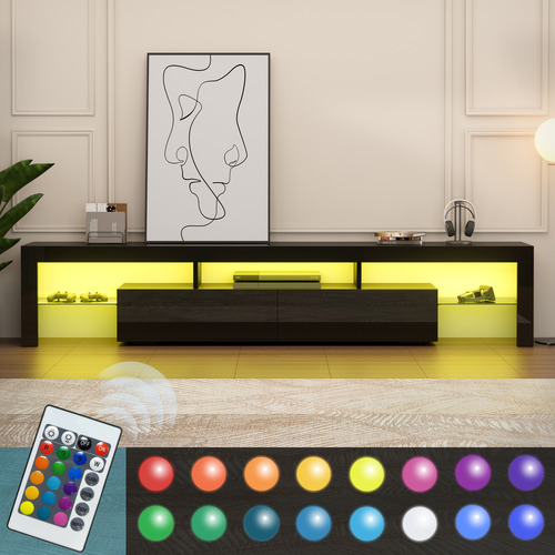 Grace 2 Drawer Entertainment Unit with LED
