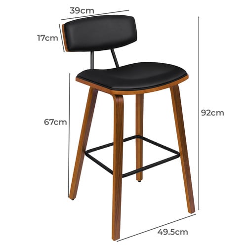 67cm Davion Faux Leather Bar Stools