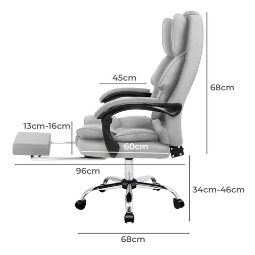 Rory Massage Executive Chair with Heated Fabric Seat