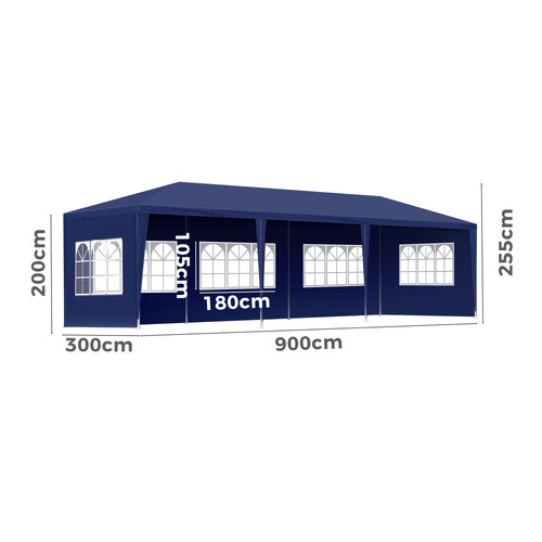 9 x 3m Stroud Outdoor Gazebo
