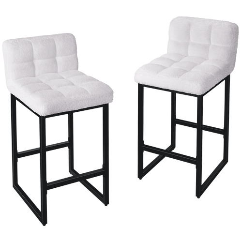 65cm Gunther Boucle Counter Stools