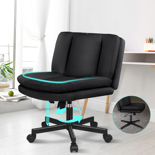 Portham Upholstered Office Chair with Castors