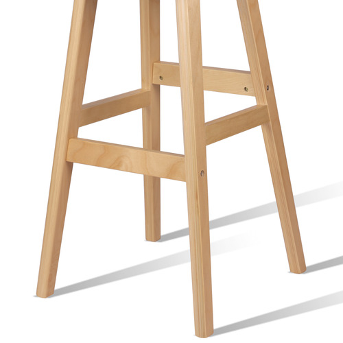 74cm White Frances Faux Leather Barstools