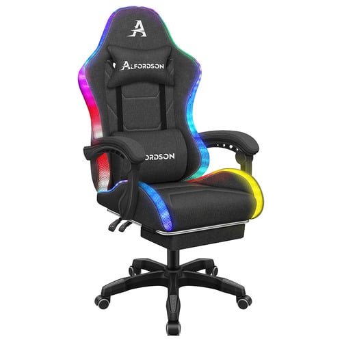 Ralph LED Gaming Chair with Footrest