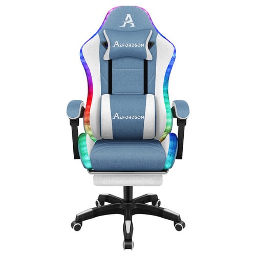 Ralph LED Gaming Chair with Footrest