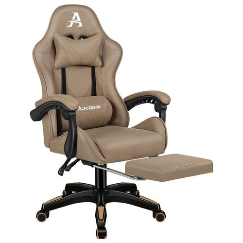 Zed II Faux Leather Gaming Chair with Footrest