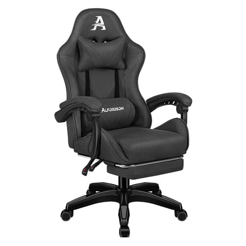 Zed II Faux Leather Gaming Chair with Footrest