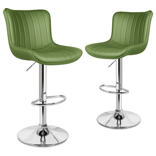 Pettigrew Faux Leather Adjustable Bar Stools