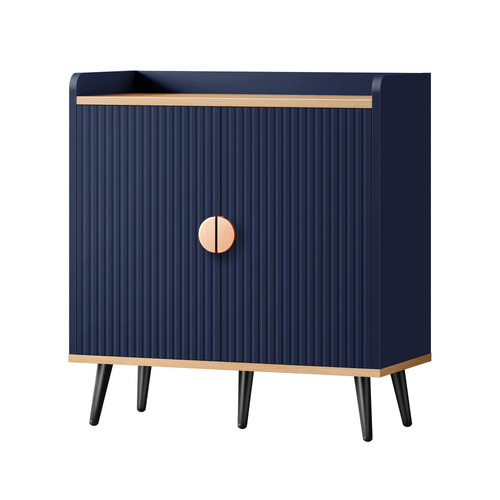 Black Dalary Fluted Sideboard Buffet